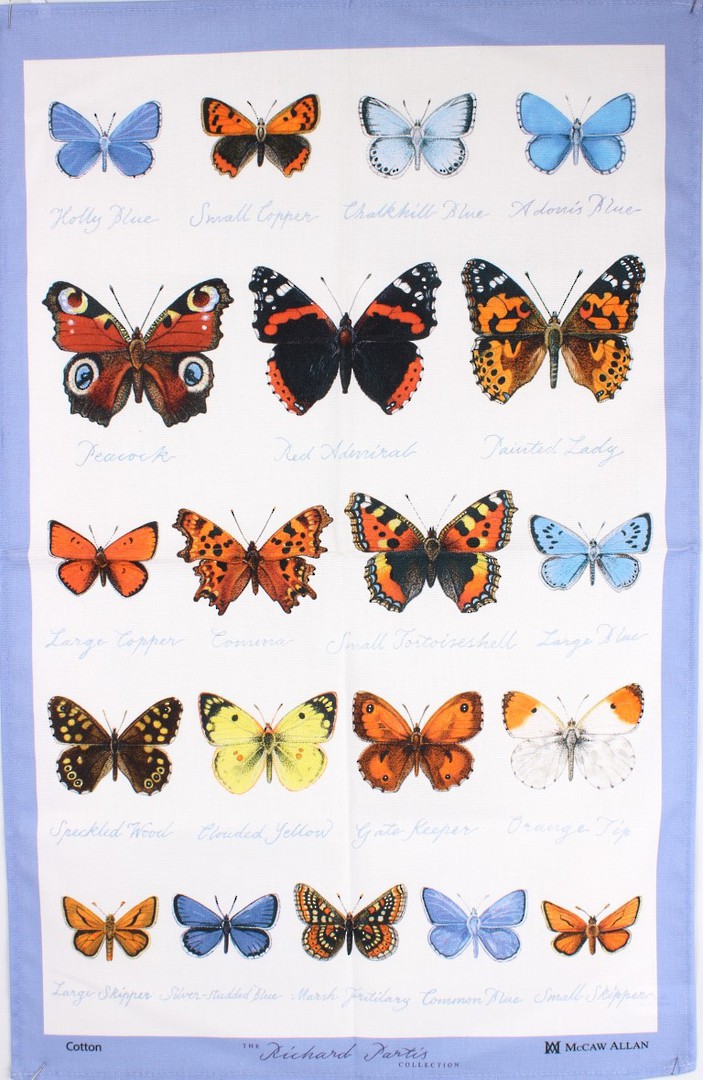 Samuel Lamont "Glencoe butterflies" tea towel. Code: TT-986 image 0